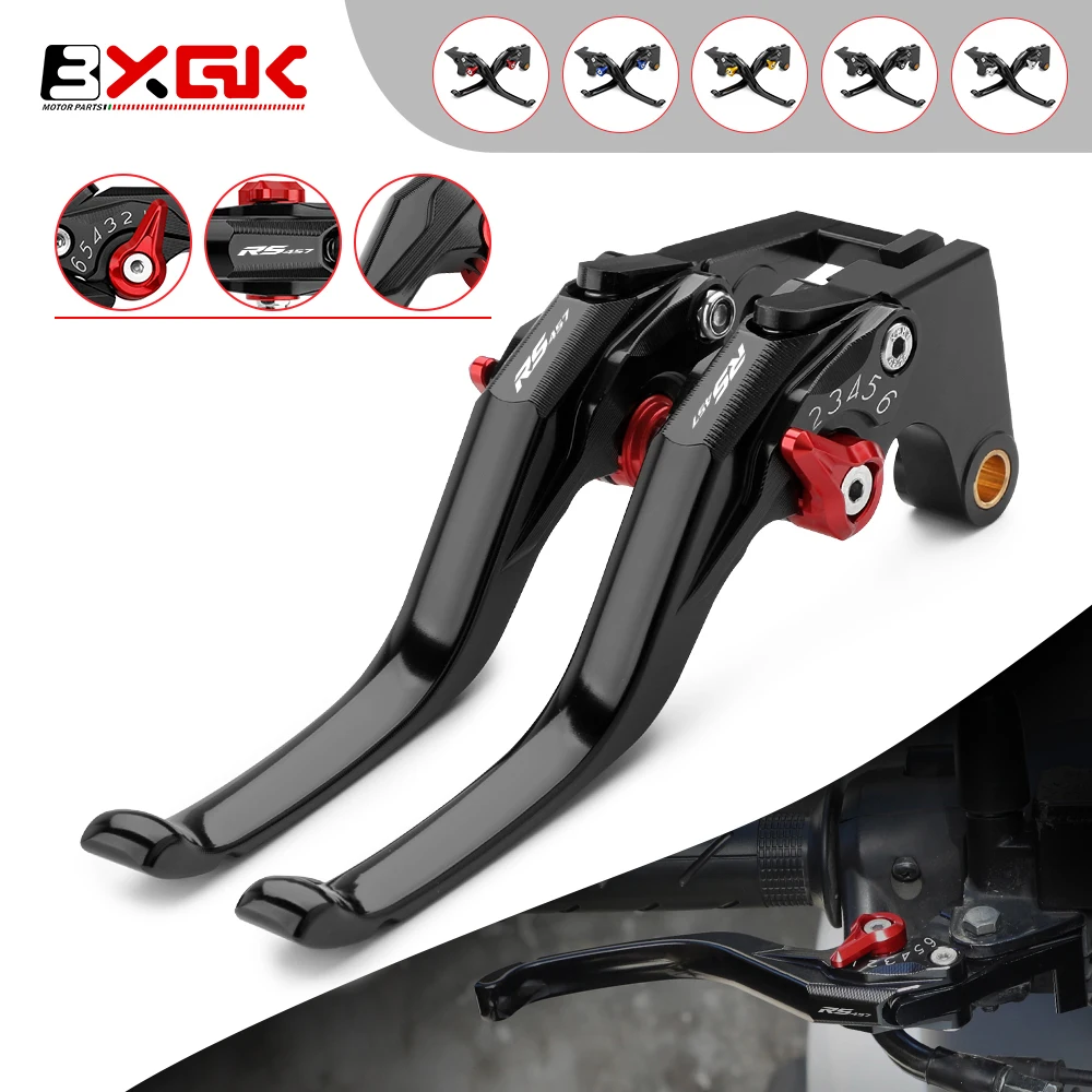 

2026 NEW Fit For Aprilia RS457 RS-457 2024-2025 Short Adjustable Brake Clutch Levers Motorcycle Accessories Parts Handles Set