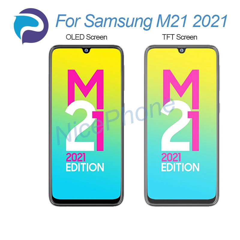 for Samsung M21 2021 LCD Screen + Touch Digitizer Display 2340*1080 SM-M215G, SM-M215G/DS M21 2021 LCD Screen Display