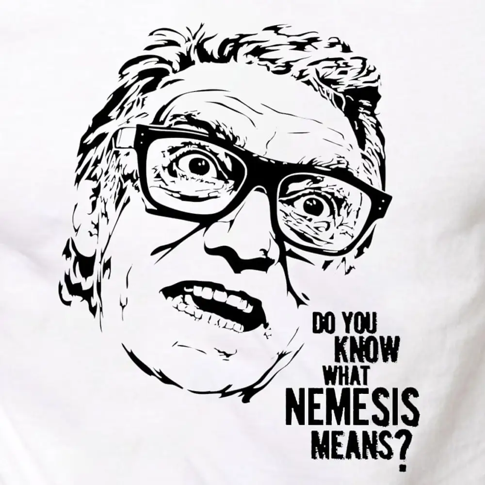 Do You Know What Nemesis Means T Shirt Snatch Bricktop Gangster Mobster Poker Film Movie Novelty Fun