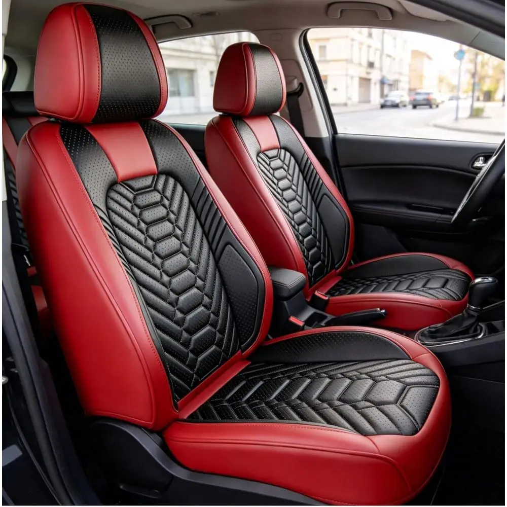Universal Fit Seat Covers for Cars, SUVs, Sedans, Vans, and Trucks | Full Coverage Front and Back Seat Protection, Waterproof Cu