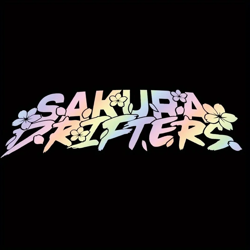 قطعة واحدة "ملصق سيارة JDM Drift Sakura، ملصق بتصميم جرافيتي، ملحق سيارة مميز لعشاق الهادئ، ديكور سيارة جريئة"