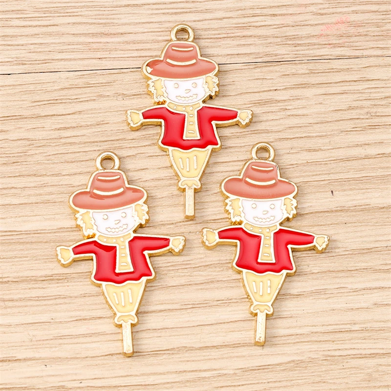 10 Stück Gemischte Thanksgiving-Anhänger, Emaille-Lebensmittel-Charms mit Mais und Kürbis für Schmuckherstellung, Halsketten, Ohrringe, DIY-Bastelarbeiten und Geschenke – Detail 13
