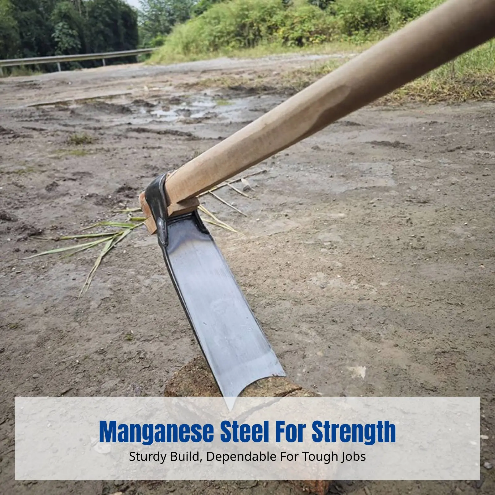 

Heavy Duty Hoe, Long Handle, Manganese Steel, Multi-Function Weeding, Agricultural Use