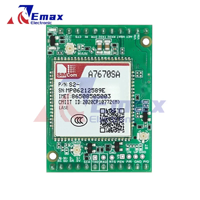 Placa central SIMCOM A7670SA-LASE Placa de desarrollo de A7670SA-LASE LTE CAT1 + 4G + 2G + voz no compatible con GPS