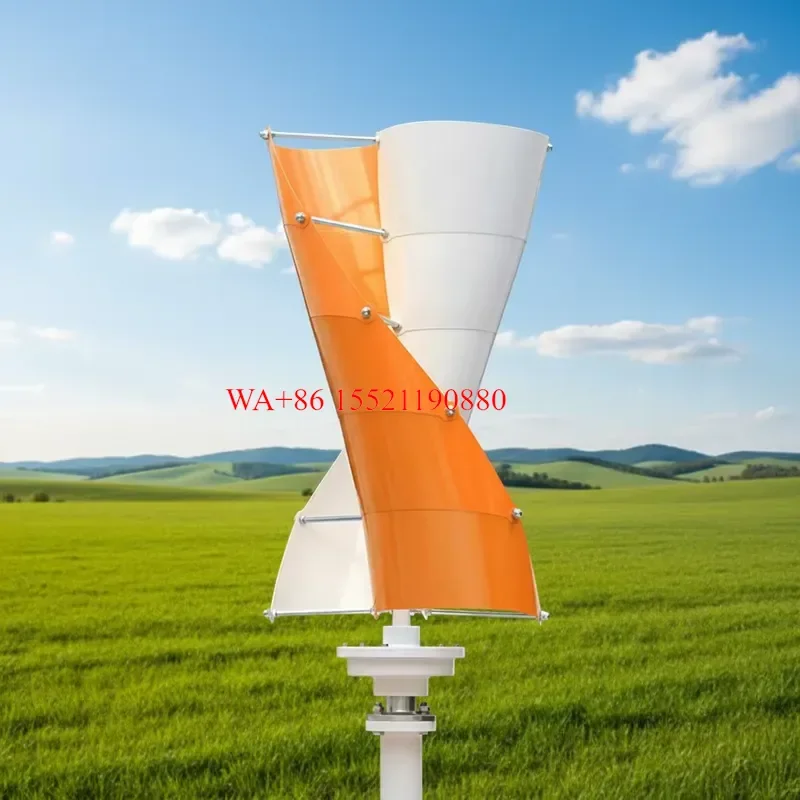 WMWMNU 5kw Vertical Wind Turbine Generator System with MPPT Smart Controller for Renewable Energy Power Generation