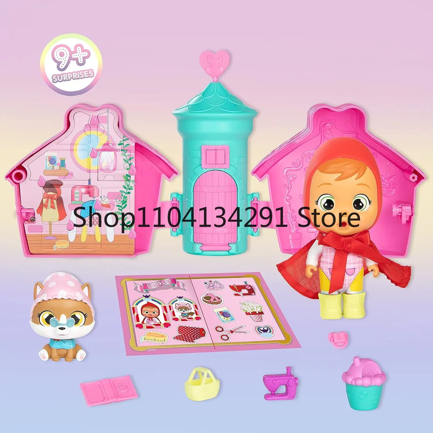 الأصلي صرخة Beies البكاء دمية ماجيك الدموع صندوق أعمى تحصيل لعبة لعب الأدوار تمثال نموذج لعبة أطفال هدية عيد ميلاد