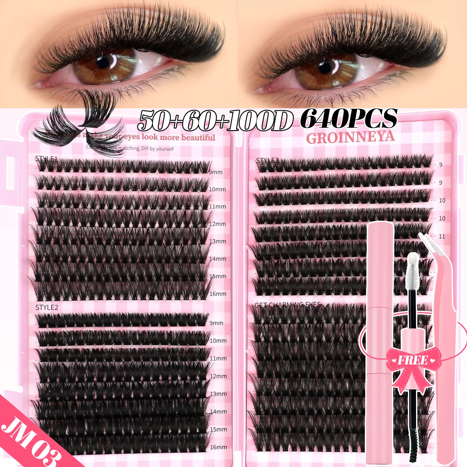DIY Lash Clusters Set with Bond & Seal