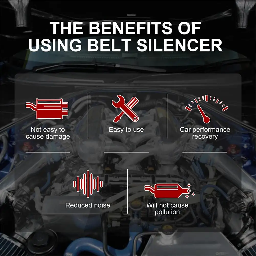 Car Engine Belt Dressing Automotive Prolongs Belt Life Automotive Belt Noise Reduction Maintenance Agent Spray Car Accessories view 5