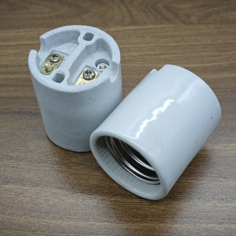 Sample order 2 pieces Pottery and Porcelain sockets E12 E14 GU10 and G9 E40 ceramic inside E27/E26 sockets CE/UL pendant holders