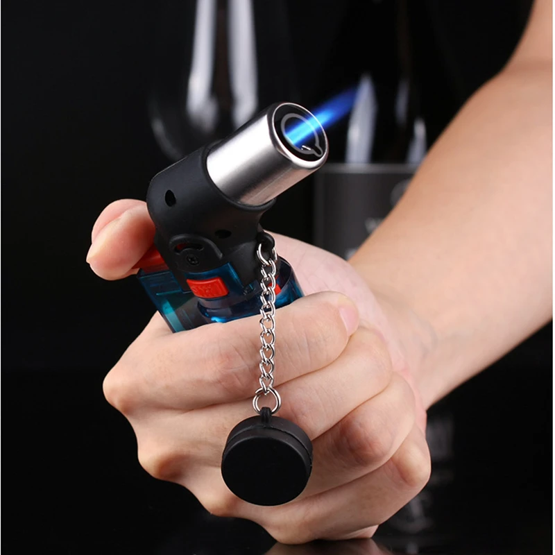 Outdoor Welding Torch Windproof Elbow Gas Lighter Inflatable Lgniter Spray Gun Point Cigar Moxibustion Barbecue