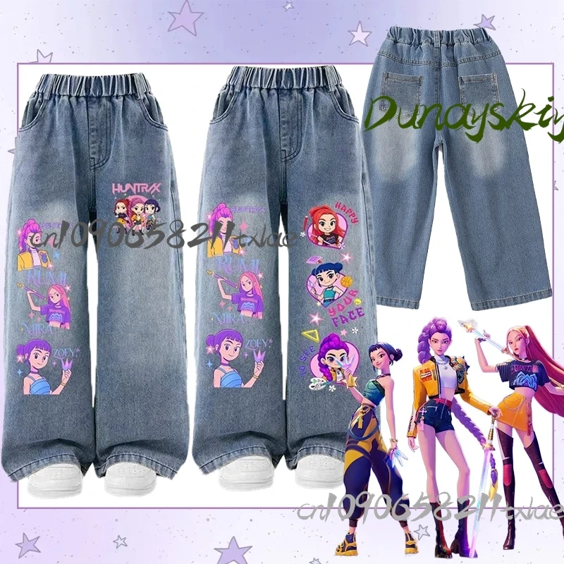 Huntrix Zoey Mira Rumi Sajaboys Jirai Kei Lolita Cosplay Costumes jean Denim Kawaii pantalon Cool garçons filles Halloween noël