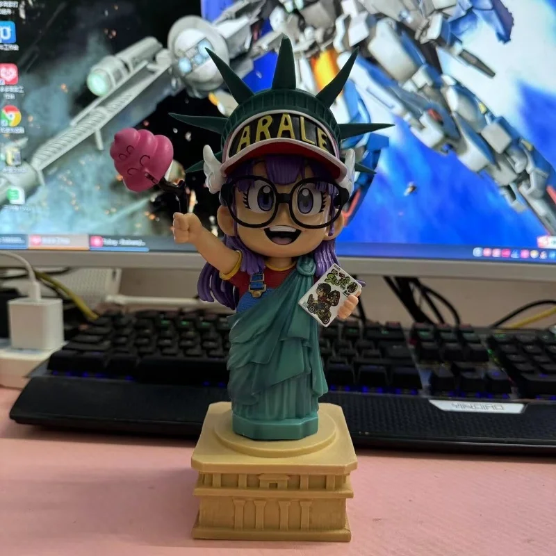 Anime Dr. Slump Figure Arale Cos Statue Of Liberty Figures Cute Pvc Statue Model Doll Collection Desk Decoration Kids Toy Gifts