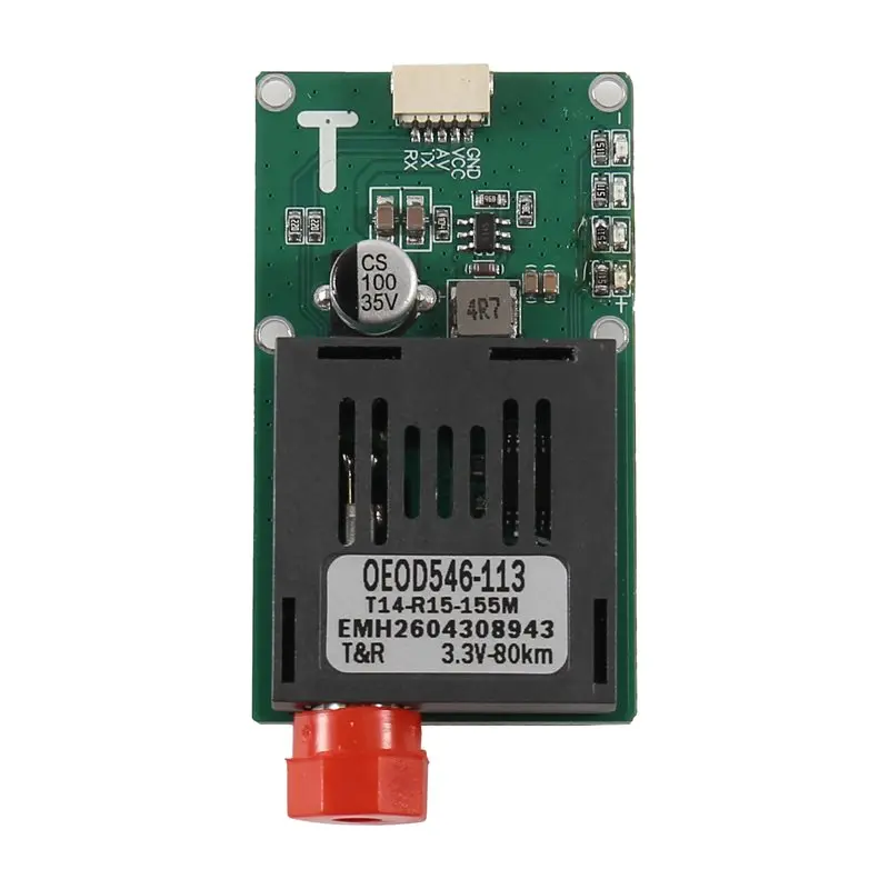 ABKQ-Drone-Specific 80KM TTL Optical Transceiver Module FC Optical Terminal Equipment Fiber Optic Port CRSF/UART/SUBS TX