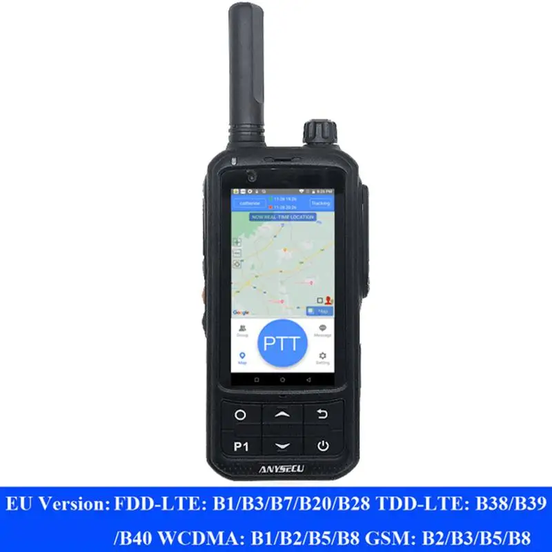 Top! 4G Network Radio A970S Android 9.0 LTE PTT POC Walkie Talkie Mobile Phone Compatible with Zello Real-ptt pocstar