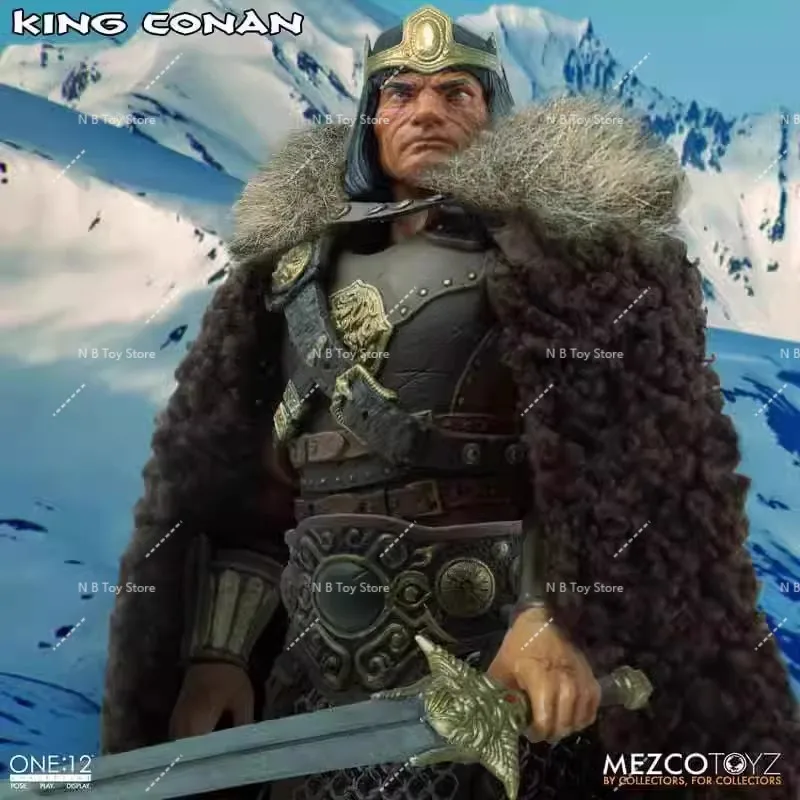 Mezco King Conan, Toyz Conan, Collection of Statues, Desktop Decor Models, Toys, Original Action Figures for Surprise Gifts