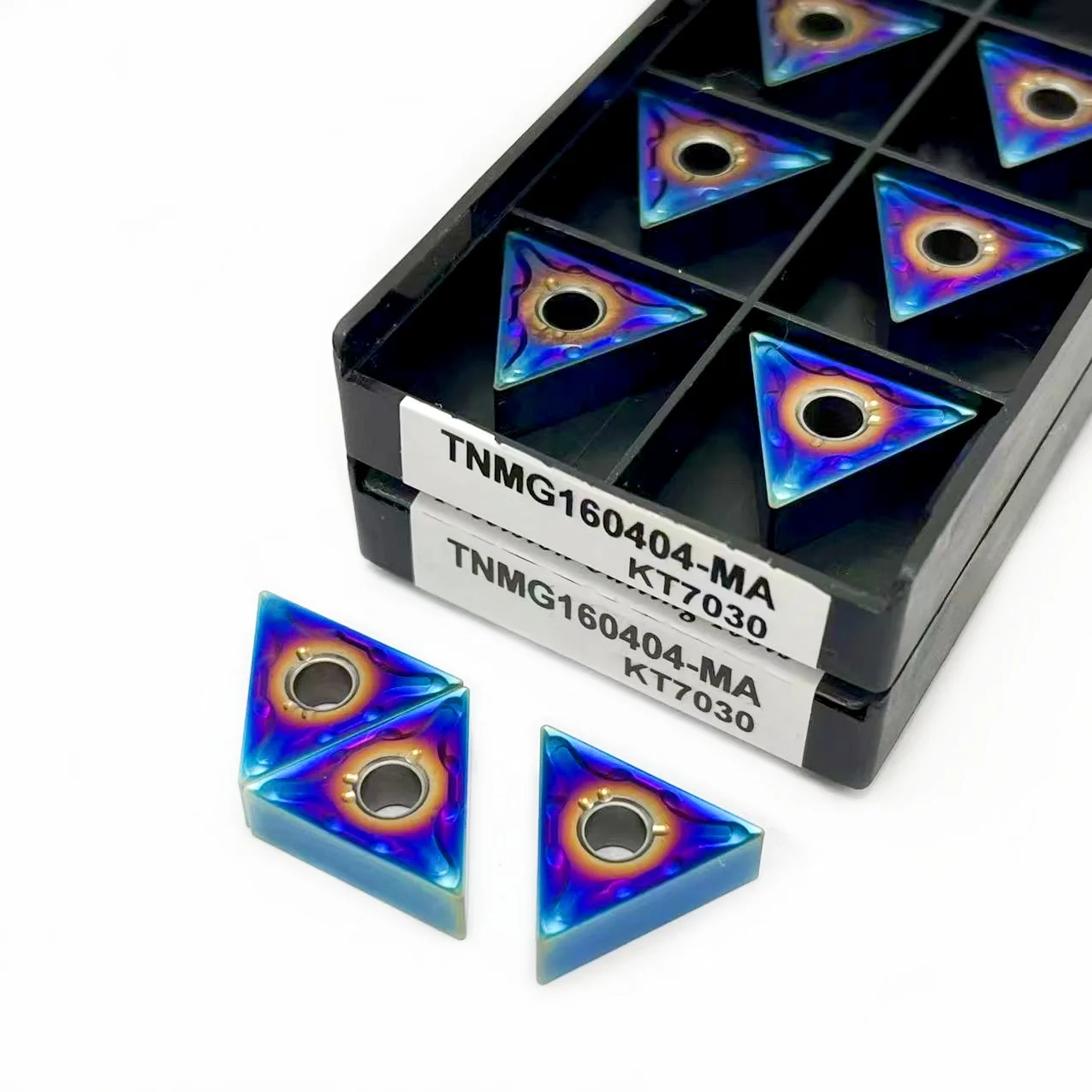 10 pz TNMG160404 KT7030 inserti in metallo duro TNMG160408 tornio originale in lega dura TNMG utensile per tornitura acciaio temprato acciaio inossidabile