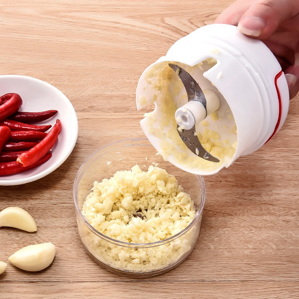 

1PC Manual Food Processor Vegetable Chopper Hand Garlic Press Garlic Blender Onion Cutter For Vegetables Ginger Fruits Cut Tools