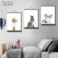 21-100 cm Teak Pine Wood Magnetic Painting Frame Wood Photo Frame Painting Canvas Poster Frame Canvas Frame Art Hanger Christmas 5