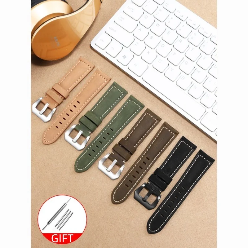 18mm 20mm 22mm 24mm Frosted calf Strap For HUAWEI WATCH GT 4 Pro 46mm Band GT 3 2 42mm HONOR Magic Watch 4 GS 3 Pro ES Wristband