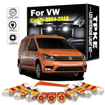 TPKE Canbus LED 인테리어 돔 맵 라이트 키트, 폭스바겐 VW 캐디 2004-2013 2014 2015 2016 2017 2018 차량용 LED 전구 오류 없음