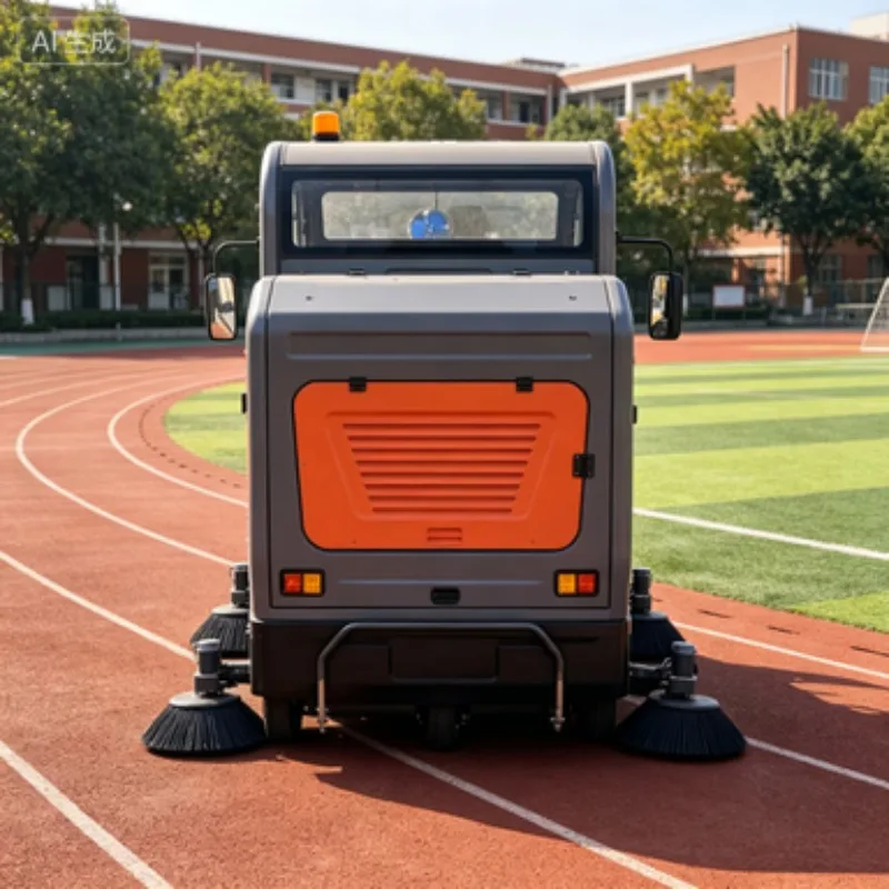 High-Efficiency Self-Propelled Ride-on Floor Sweeper with Electric Power for Commercial Area and Shopping Mall Parking Lots