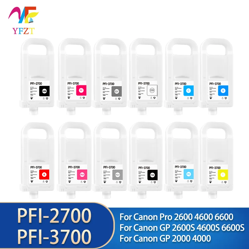

Многоразовый картридж с чипом для Canon PFI-2700 PFI-3700 PFI3700 PFI2700 для Canon PRO 2600 4600 6600 GP4600S 6600s
