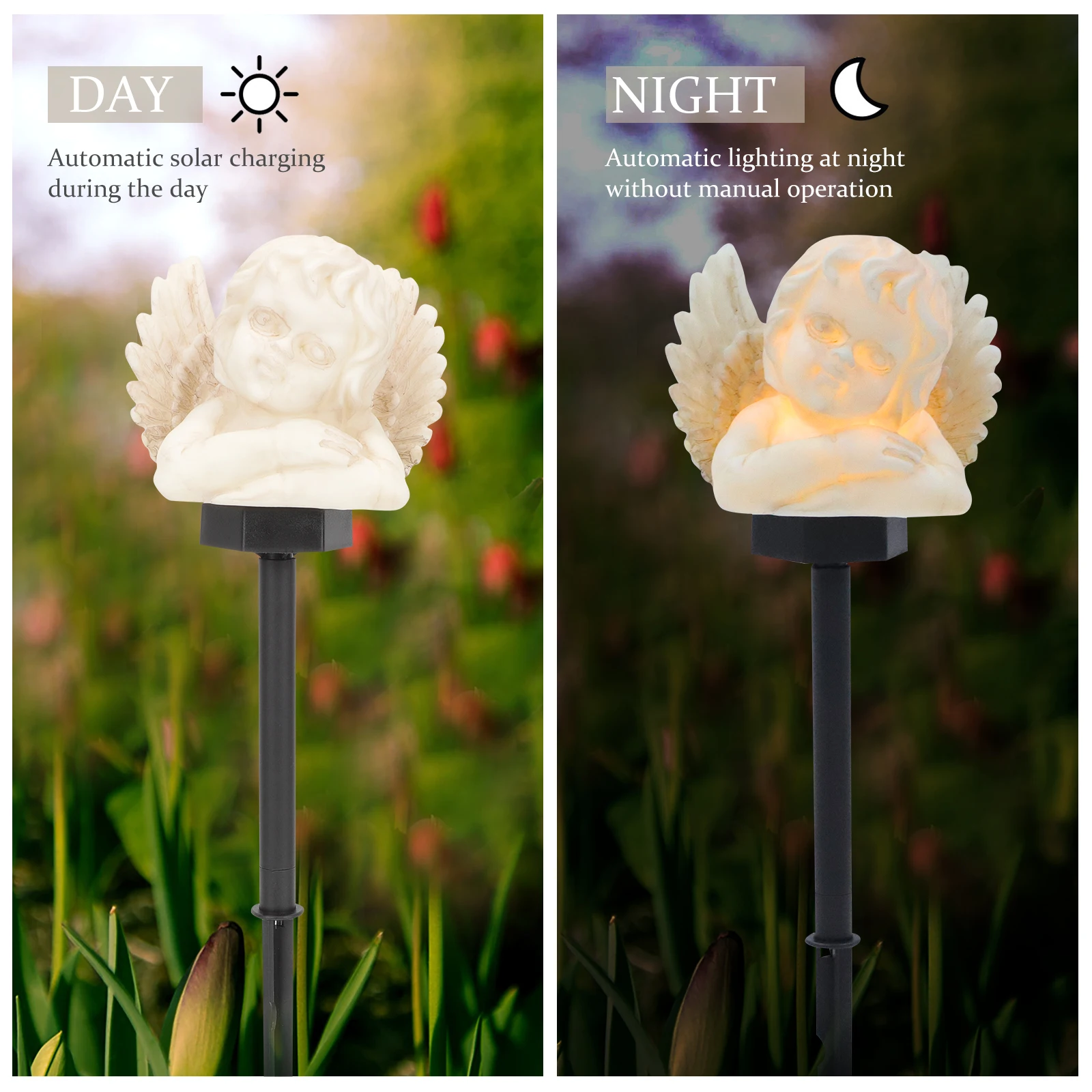 

Christmas Lights Xmas Outdoor Decorations Solar Lawn Lamp outside Garden Resin*hardware*plastic Lighting