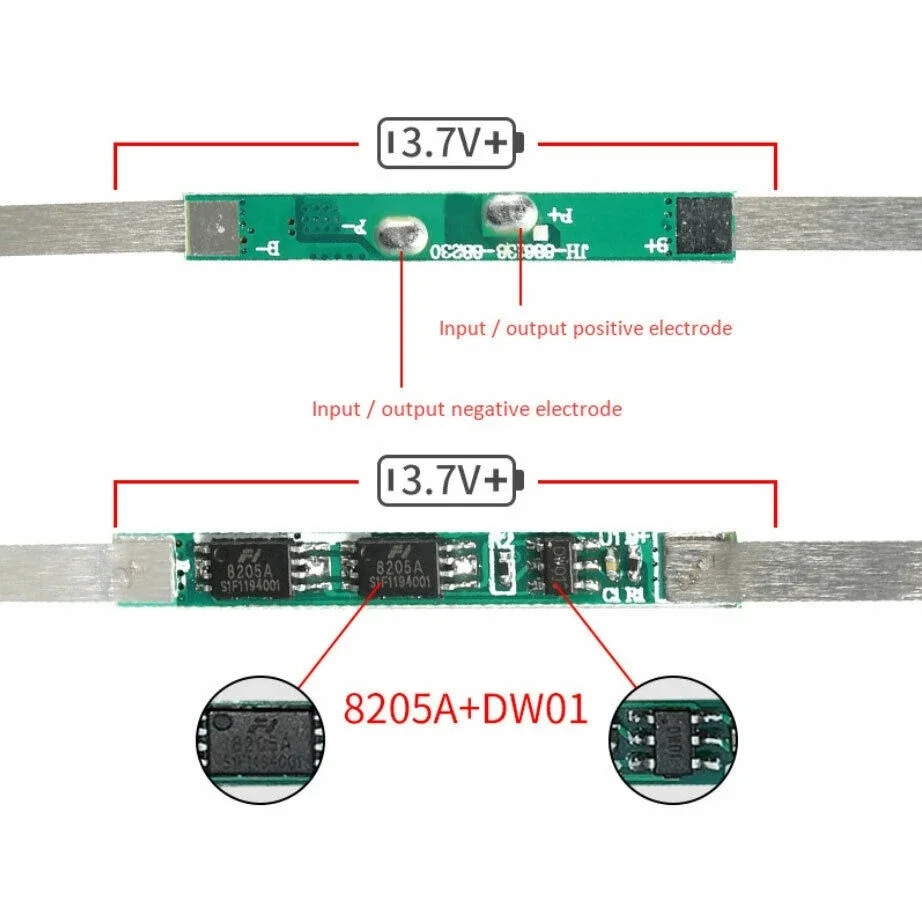 10/20/50/100 PCS 3A BMS scheda di protezione per 1S 3.7V 18650 batteria al litio agli ioni di litio sovraccarico Plat protettivo con cinghia di