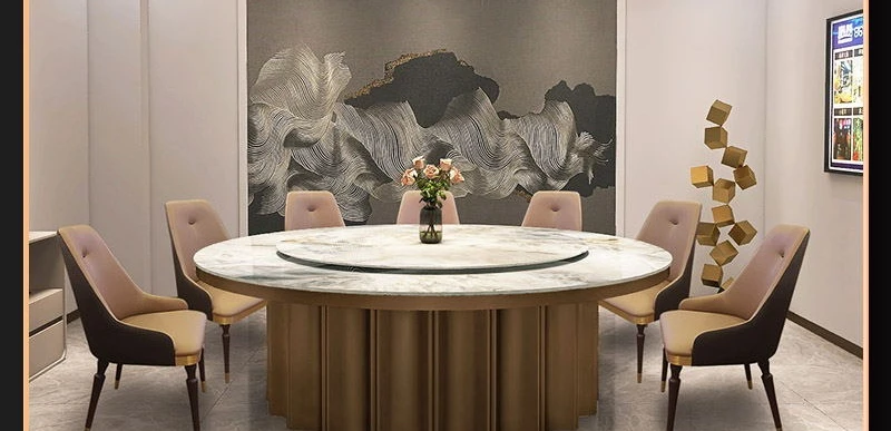 Induction Cooker Big Round Table 1.3-5 Hotel Clubhouse Restaurant Villa