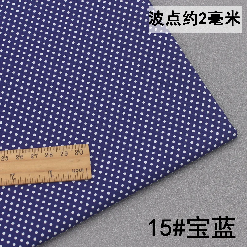 140x50cm Pure Cotton Dotted Prints Small Dot Fabric, Making Decorative Cloth Shirt ing Poplin Handmade DIY