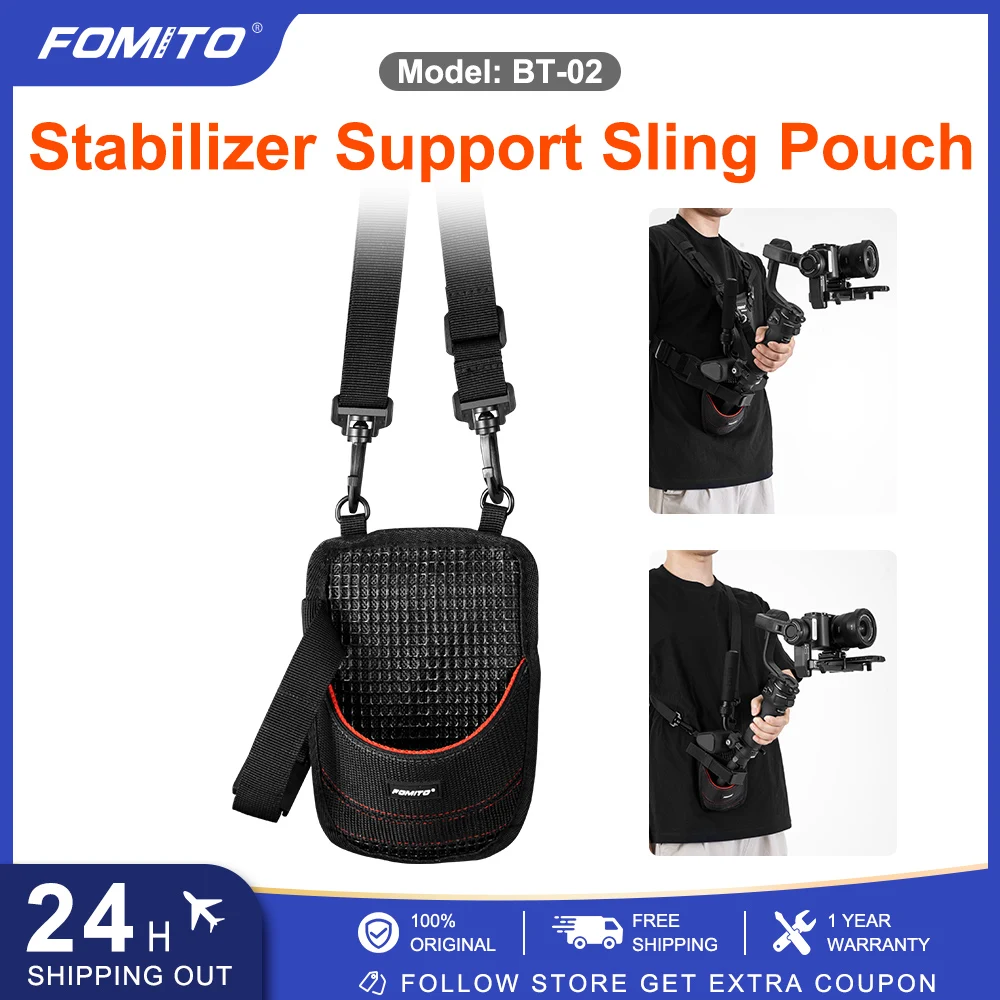 FOMITO Camera Stabilizer Shoulder Support Sling Pouch Tripod Belt Waist Bag Weight Support for Dji Gimbal Monopods Fishing Rods