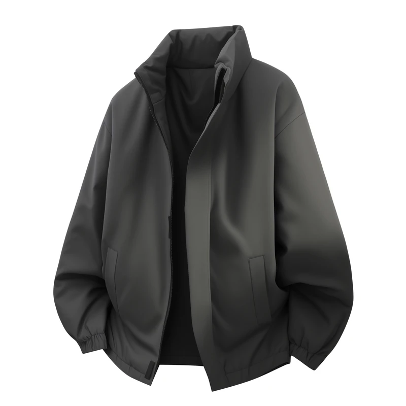 رجل جودة عالية القطن وسادة مبطنة رشاقته معطف دافئ الخريف الشتاء جديد بلون موضة الترفيه الكورية نمط ملابس رجالي #4