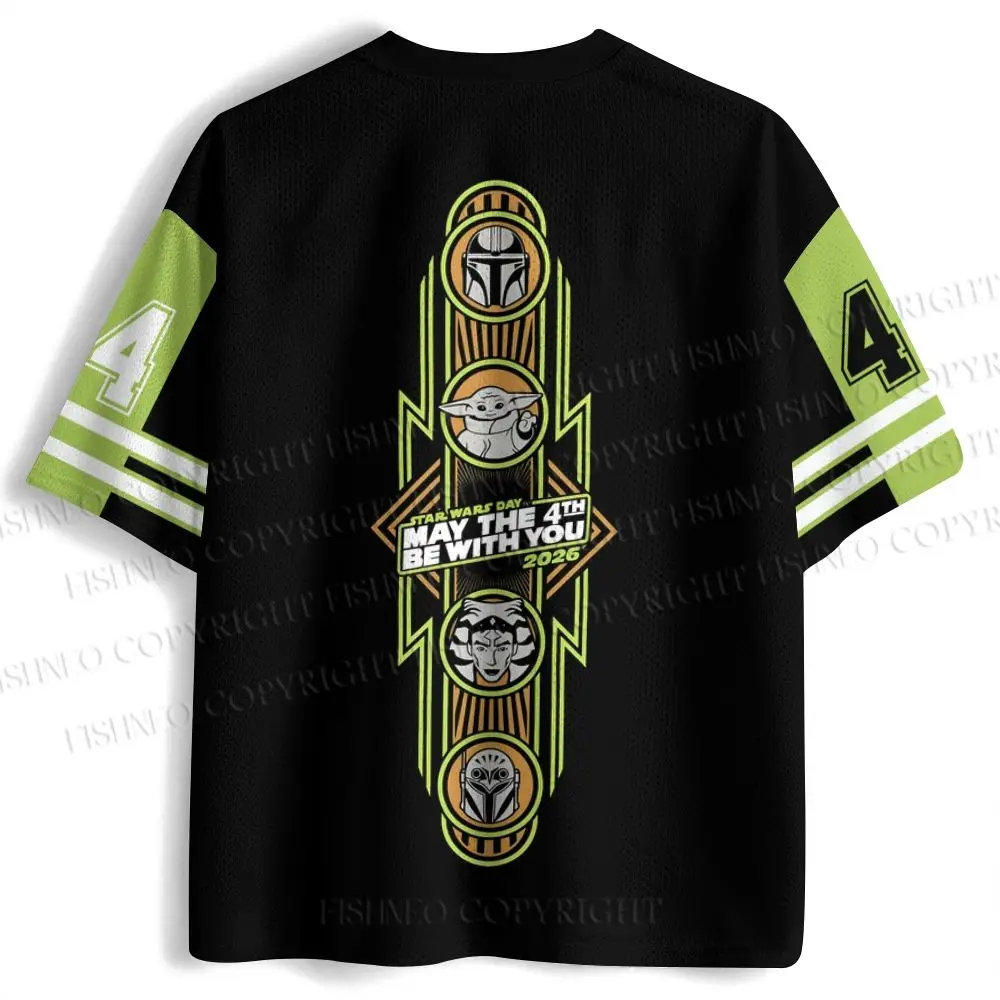 2026 New Star Wars Movie Sports Fashion Adult Children's Short Sleeve V-neck Street Gothic Style Horror Fans Gift
