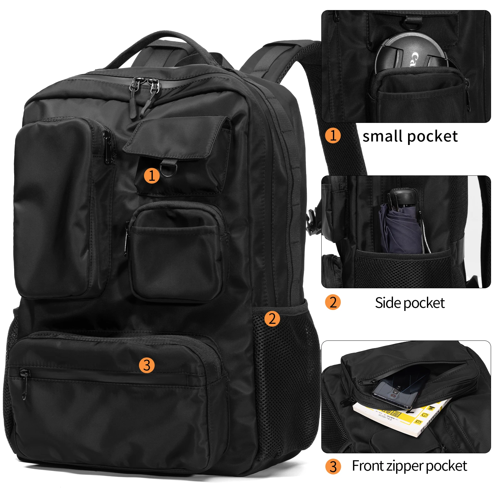 travel backpack for men large capacity Laptop Bag multi-compartment laptop bag fit in 15-17inch Travel airline Carry