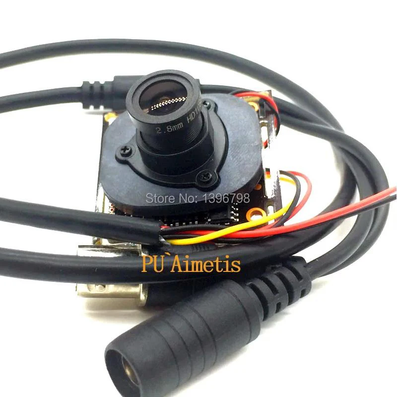 PU`Aimetis 2MP 1920*1080 AHD CCTV 1080P وحدة كاميرا للرؤية الليلية 1/2.7 2000TVL 2.8 مللي متر زاوية واسعة 120 درجة كاميرا مراقبة