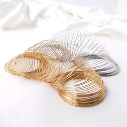 2 Pieces 50turns  Memory Stainless Steel Wire Spring Gold Plating  DIY Handmade Fashion Jewelry Connection Accessories Materials