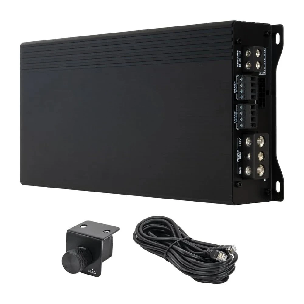 مضخم صوت للسيارة Audio MT-1000.5 1200 وات RMS ذو 5 قنوات، فئة D، Hexfet Mosfet، مرشح تمرير عالي/تمرير منخفض، للبيع