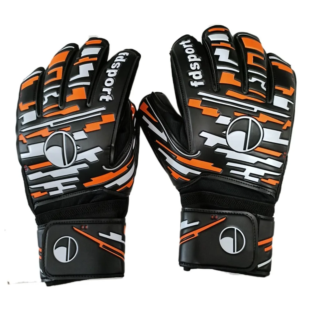 Anti Slip Goalkeeper Gloves Thickened Latex Kids Football Goalie Gloves Soft Cushioning Game Goalkeeper Gloves Play Soccer