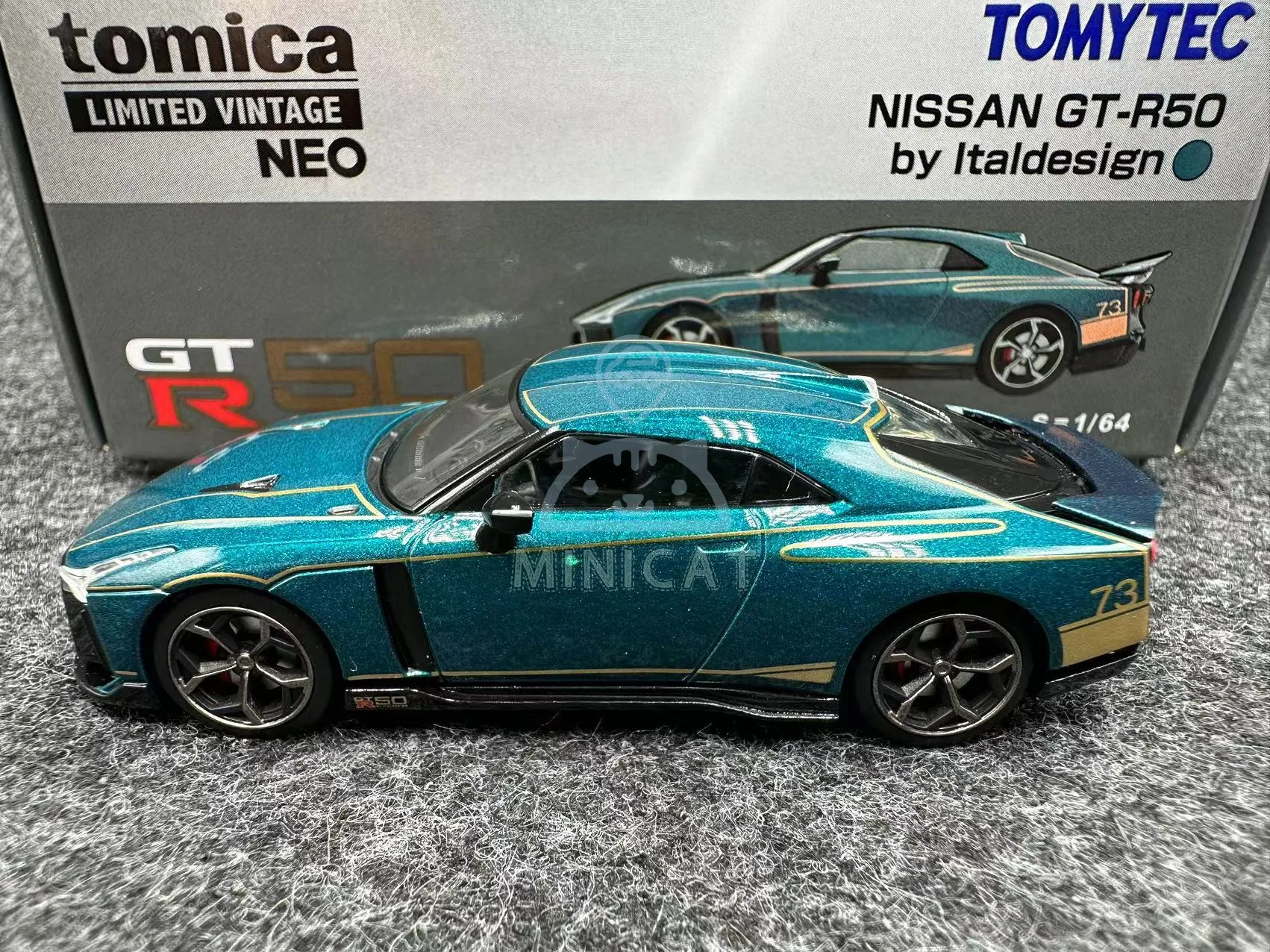 2405 Tomytec TLV 1/64 LV-N Nissan GT-R50 GTR Strong green Die-cast Alloy Car Model Collection Display Gift