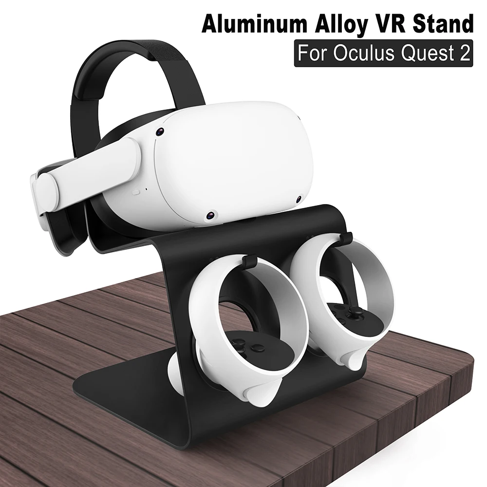 Pure Aluminum Alloy Upgraded VR Stand Display And Controller Holder Mount Station For Meta Quest 2/Oculus Quest 2 VR Accessorie