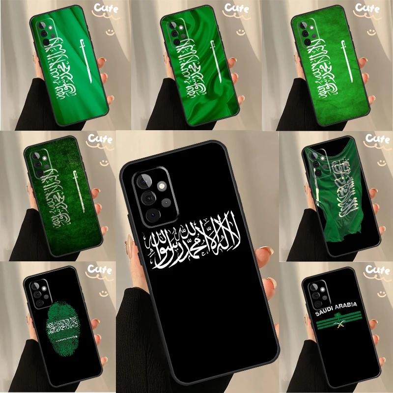 Saudi Arabia Flag Case For Samsung Galaxy S26 Ultra S25 S24 S22 S21 S23 Ultra Plus S10 S20 S25 FE Cover Coque