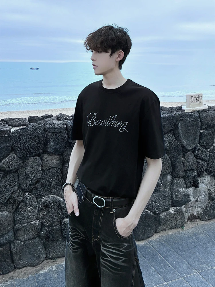 

Мужская футболка Millennial Glitter Slim Fit с коротким рукавом, черная, премиум-класса, облегающая версия, малый размер, модный топ для мужчин