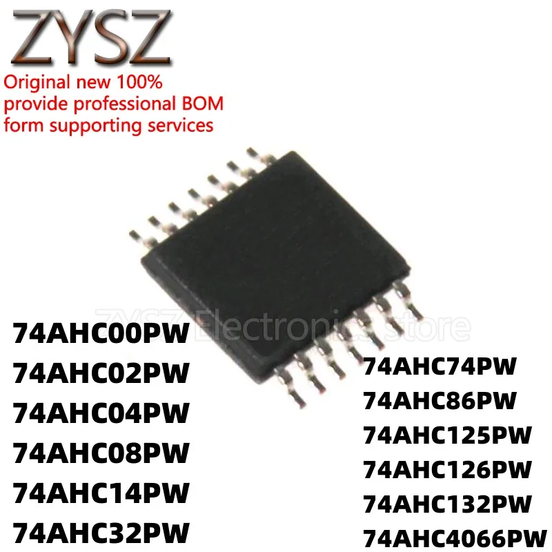 5PCS SN74AHC00PW 02 04 08 14 32 74 86 125 126 132 4066PWR TSSOP14