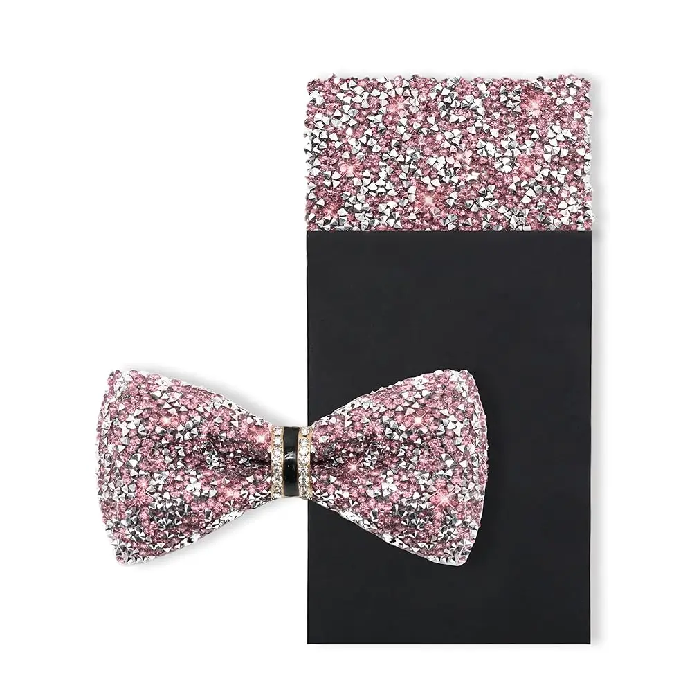 

Мужской набор галстуков-бабочек, готовые галстуки-бабочки для мужчин и готовые складные платки для кармана с кристаллами для выпускного бала, свадьбы, вечеринки