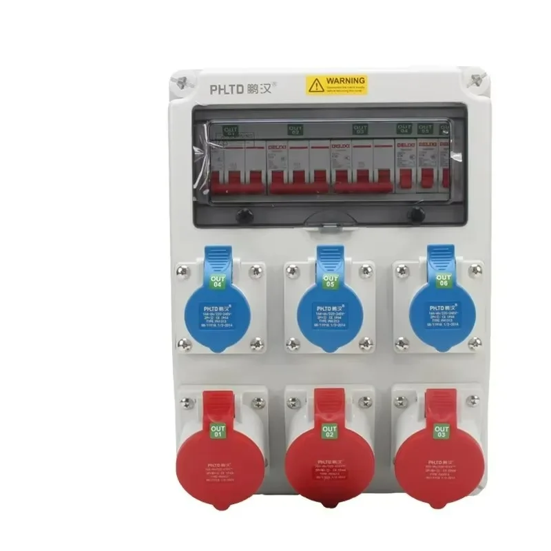 Convenient Wall Mounted Socket Distribution Box Room Universal Waterproof Industrial Socket Box for Various Occasions