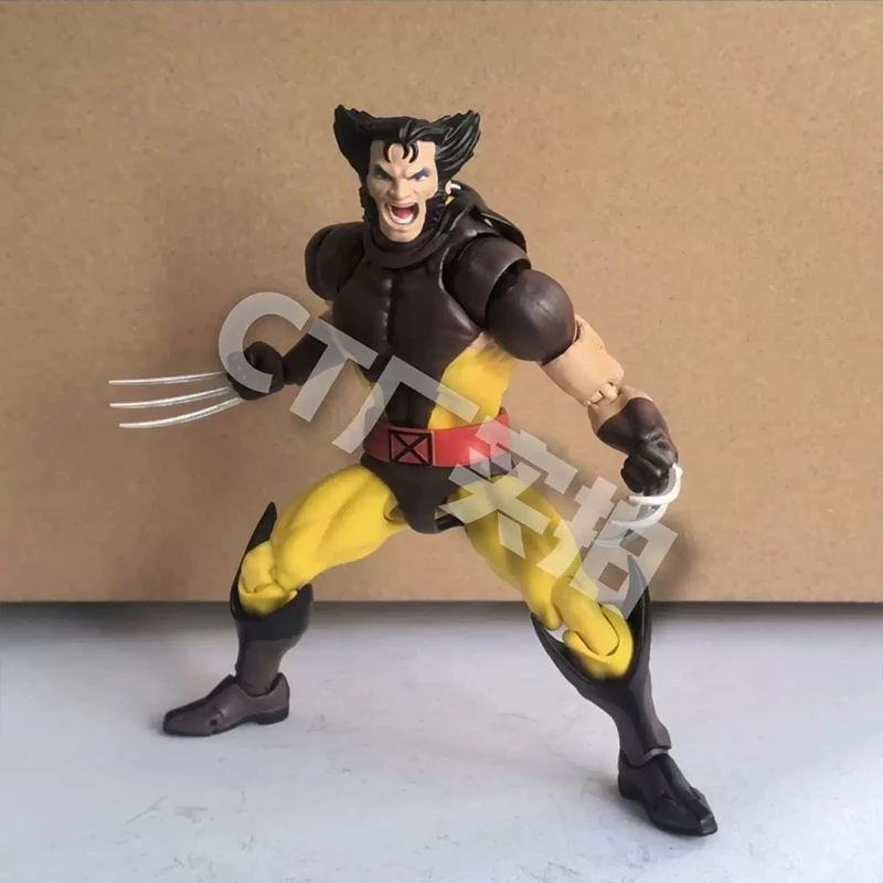 CT 장난감 울버린 Mafex 096 피규어, 138 다크 브라운 만화 Ver X-Men 애니메이션 액션 피규어, 조각상 맞춤형 선물 장난감, 15cm