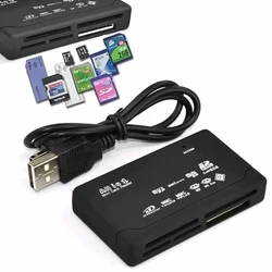 Usb 2.0 All In One Mini Memory Card Reader, Multifunctional Card Reader,, 480mbps, Tf, M2, Xd, Cf, Micro Sd