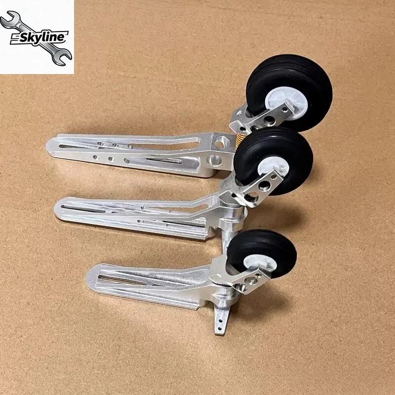 75/82/100mm Aluminum Alloy Tail Landing Gear, Spare Parts for 5–20kg Gas Powered Jet RC Airplane Large DIY Model