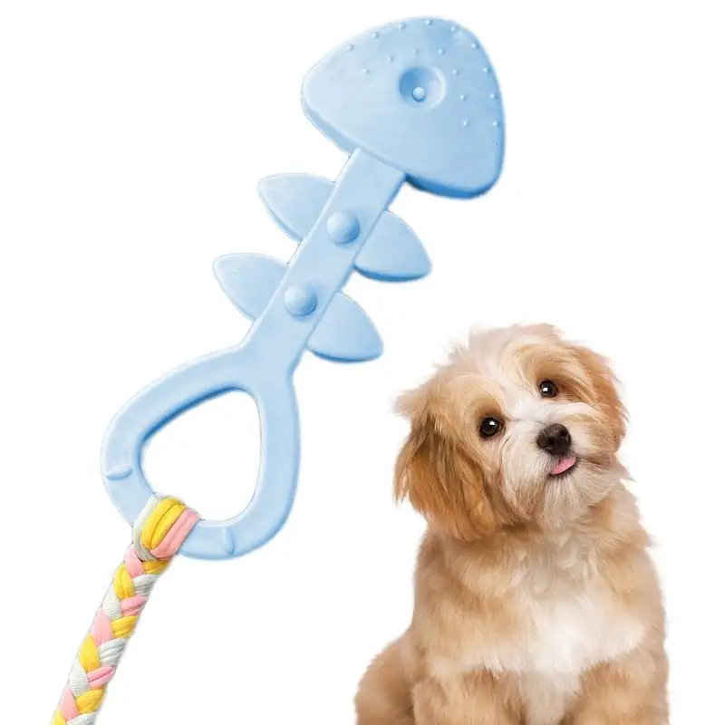 Dog Chew Toys For Aggressive Chewers Dog Chew Toys Dog Toys Fishbone Design Interactive Dog Toy Stress Relief Bite-Resistant Dog