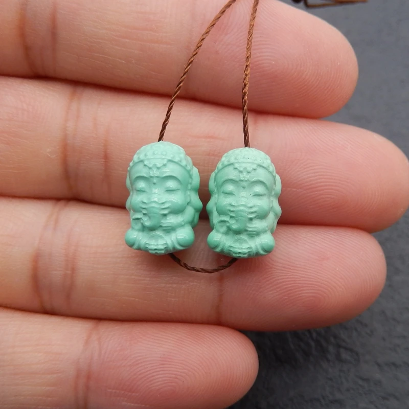 

B&F Turquoise Earring Beads Making, Handmade Natural stones beads for Jewelry , Stones for jewelry Making Supplies